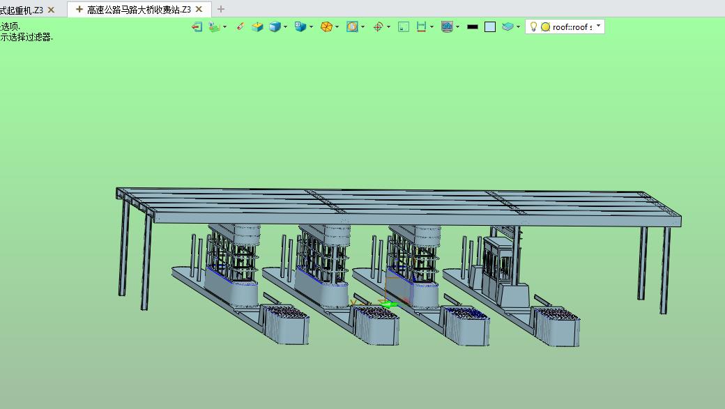 高速公路马路大桥收费站