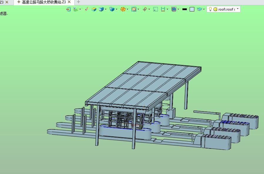 高速公路马路大桥收费站