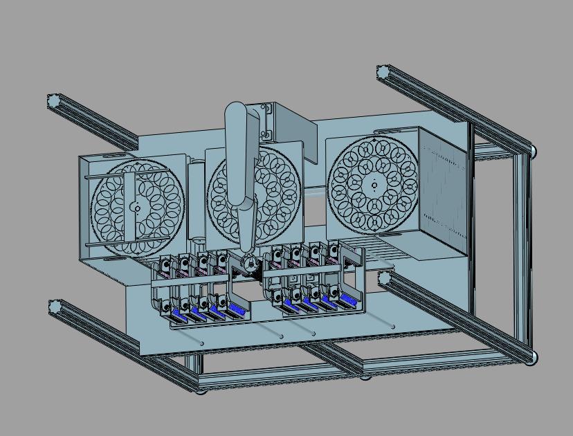 光碟碟片全自动机器人堆垛码垛设备