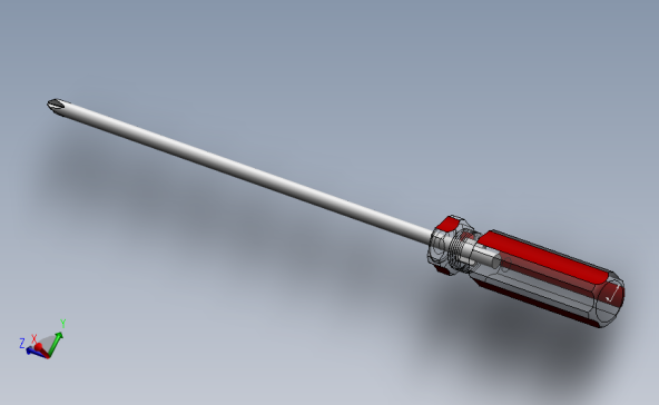 000十字螺丝刀模型