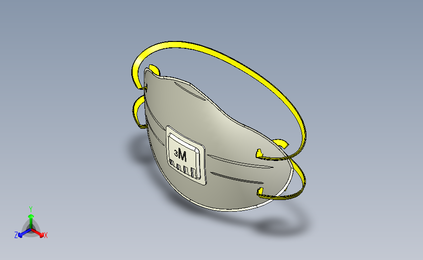 N95口罩模型3D图纸