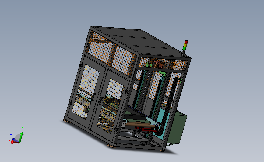 悬臂式提升机3D数模图纸 Solidworks设计