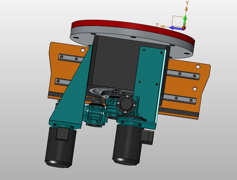 可行走横移旋转工装底座