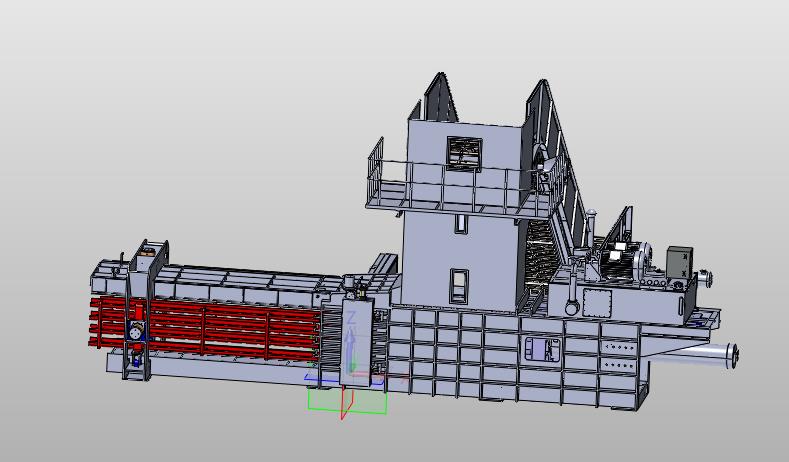 垃圾自动压缩方形打包机