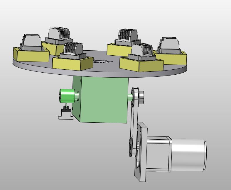 六工位旋转转台分度台