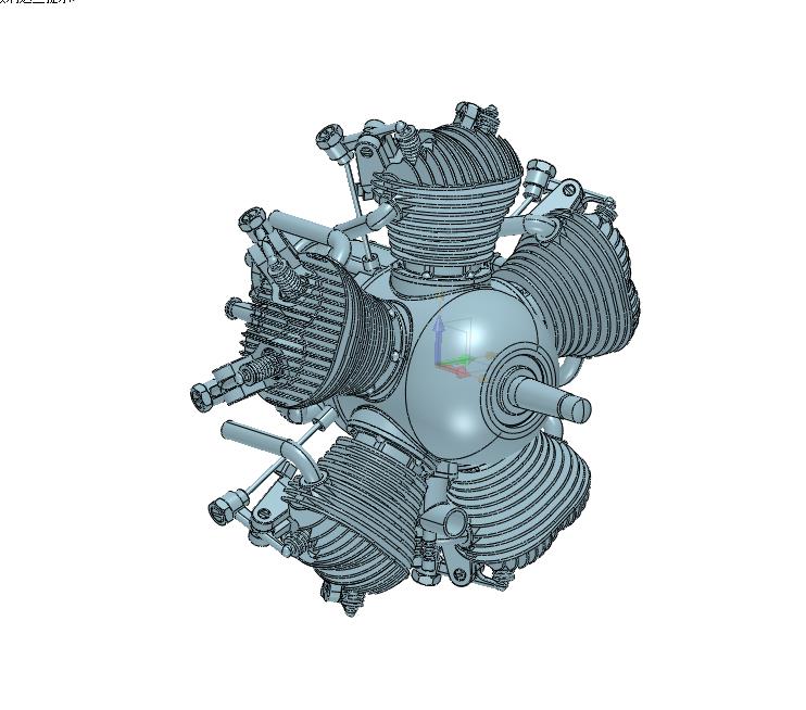 气缸环绕曲轴排列往复式内燃机