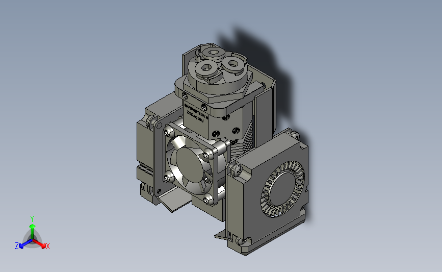 三进一出加热打印头3D打印机挤出头套