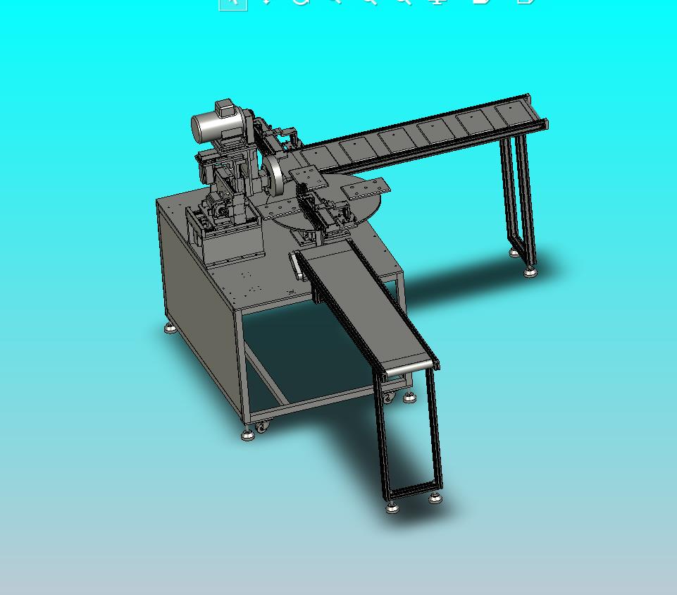三轴全自动上下料加工件打磨设备