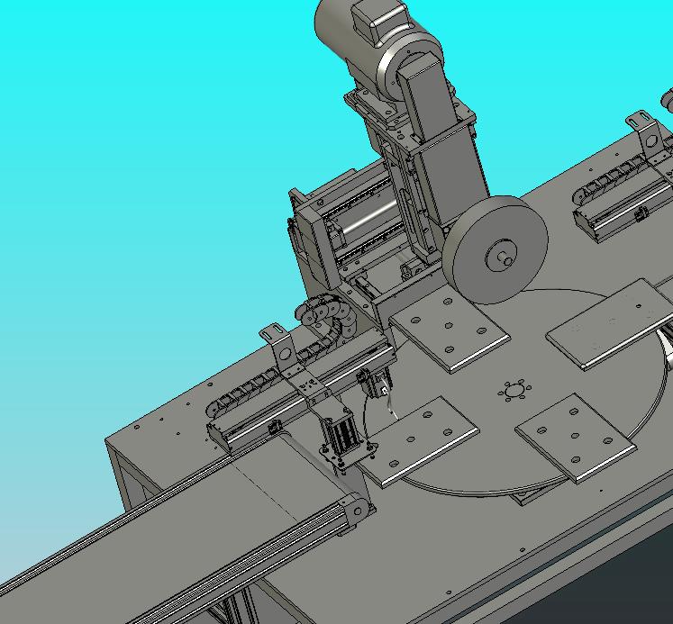 三轴全自动上下料加工件打磨设备
