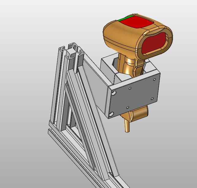 手持扫码枪安装支架