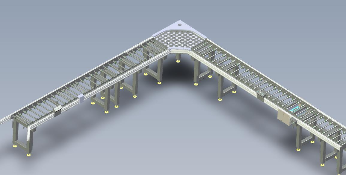 手动托盘牛眼转角输送线