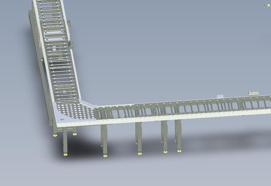 手动托盘牛眼转角输送线
