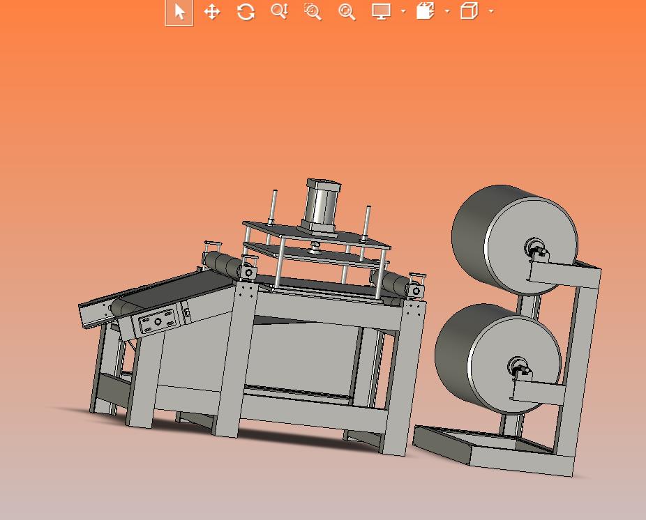 手套连续式布匹输送压机