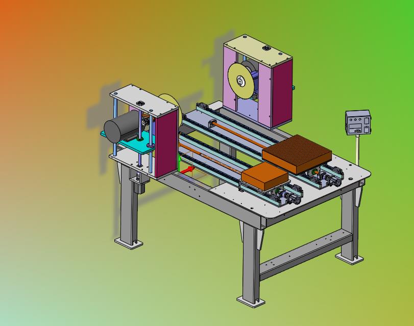 双侧自动锯木切割机