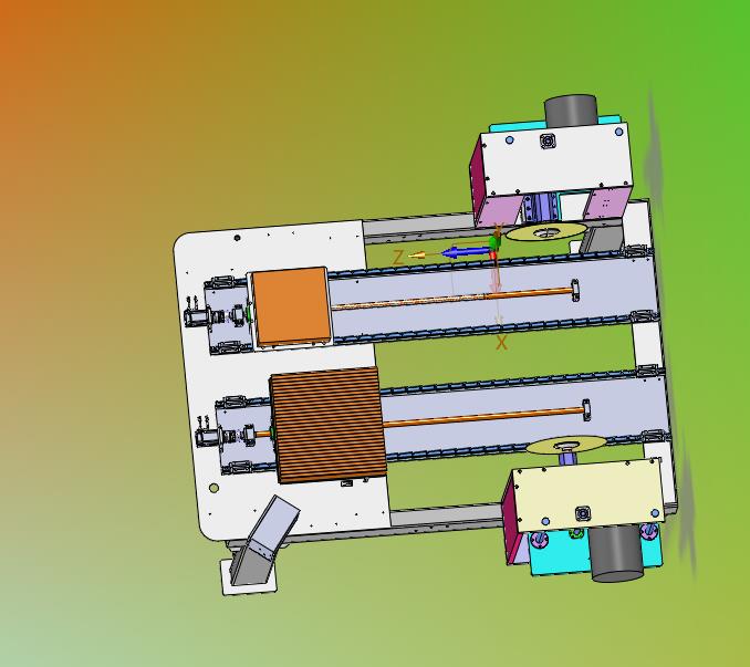 双侧自动锯木切割机
