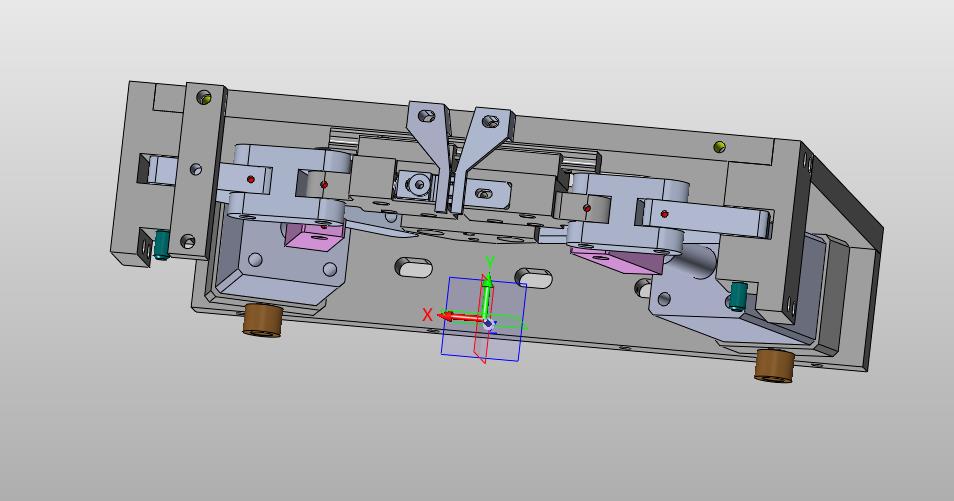 双气缸平动夹持装置