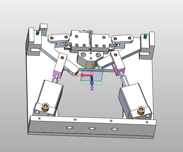 双气缸平动夹持装置