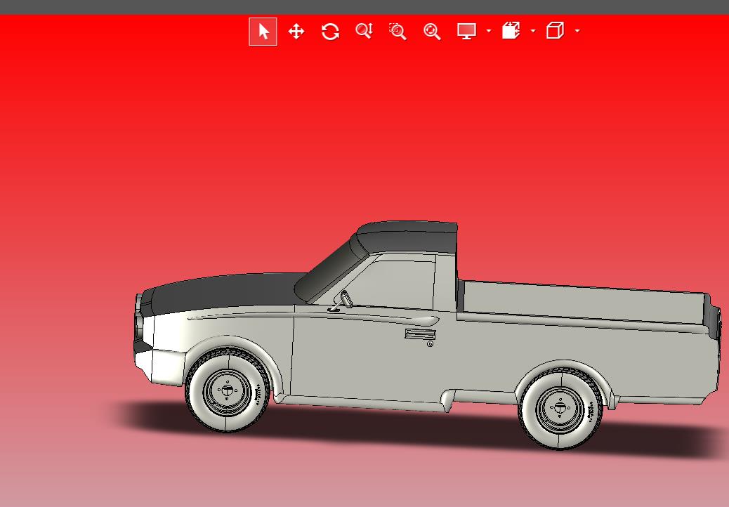 四轮皮卡车双排四座客货两用