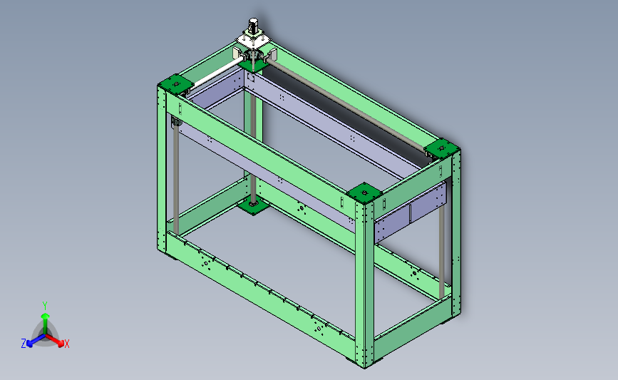 四柱联动螺旋斜齿轮提升机