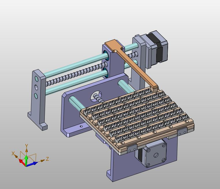 托盘多元件推动上料装置