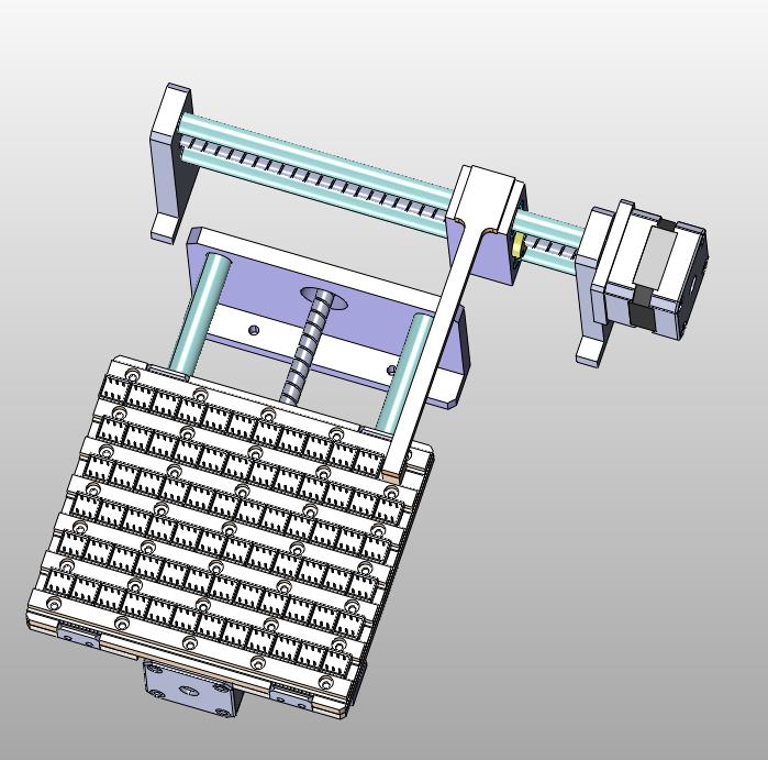 托盘多元件推动上料装置