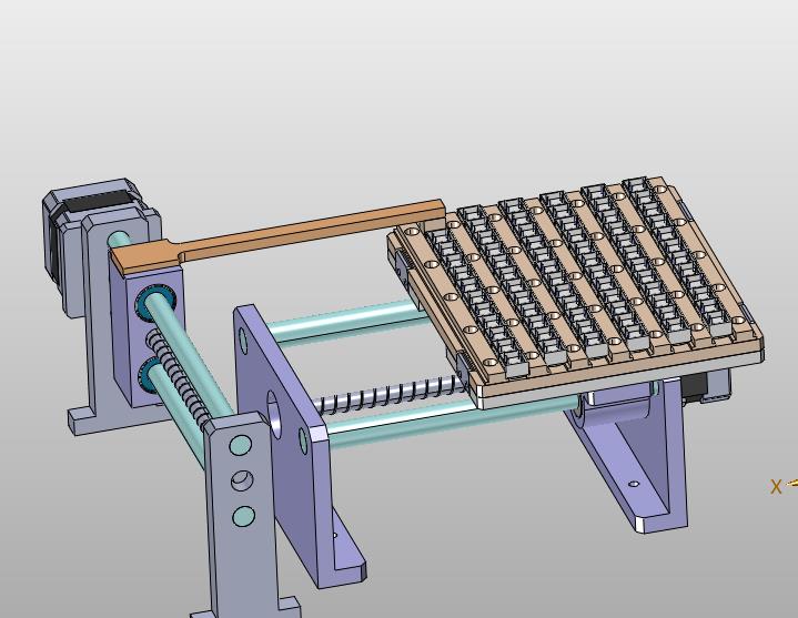 托盘多元件推动上料装置