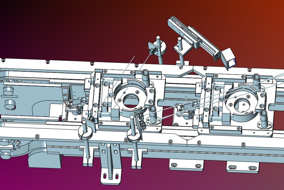 托盘扫码阻挡在位检测精定位输送线
