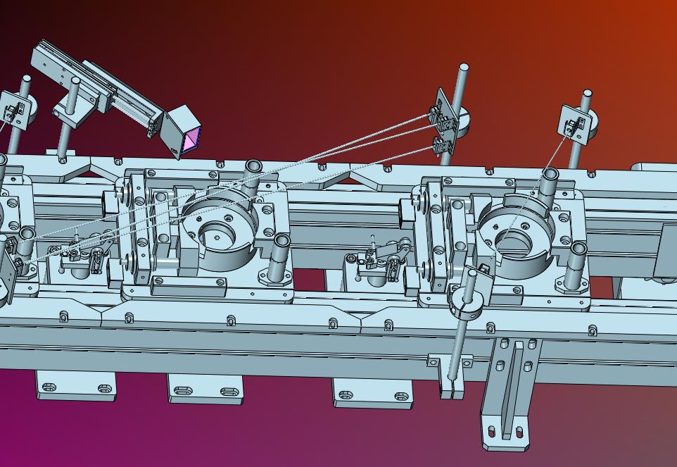 托盘扫码阻挡在位检测精定位输送线