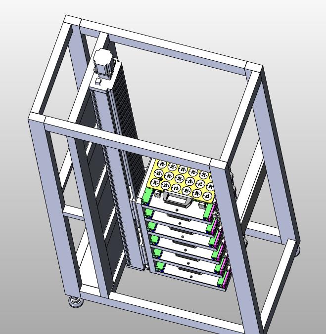 托盘升降设备侧面高精度定位