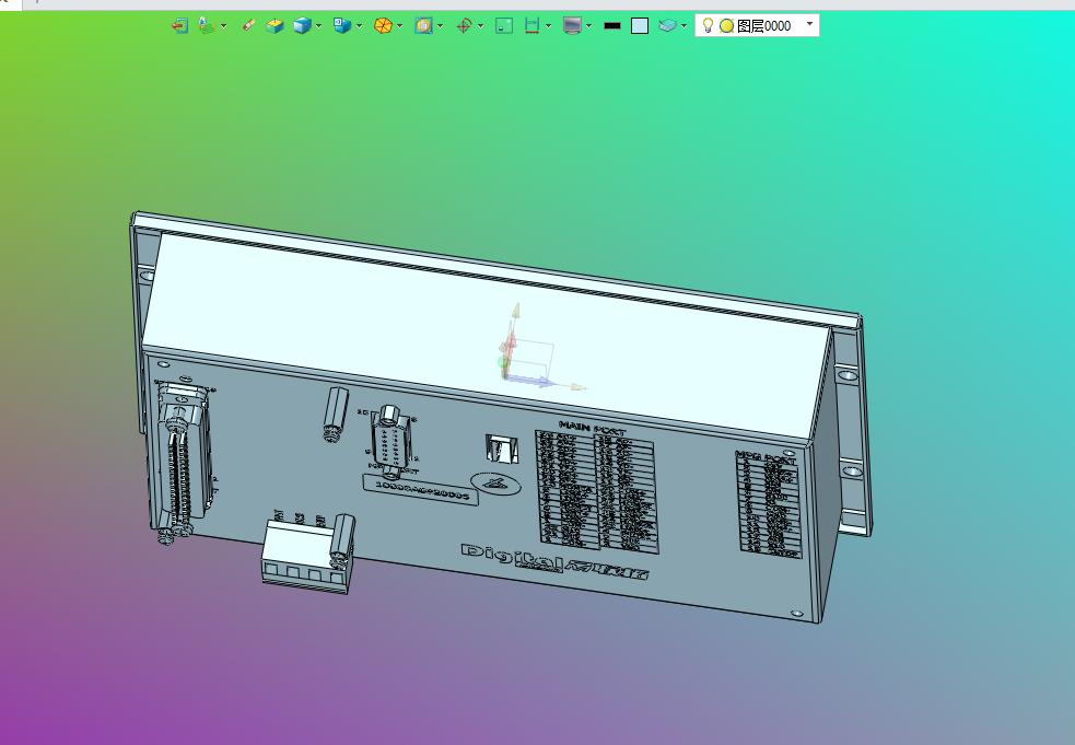 脱机4轴控制器数控系统面板DDCNC_STEP_模型图纸下载 – 懒石网