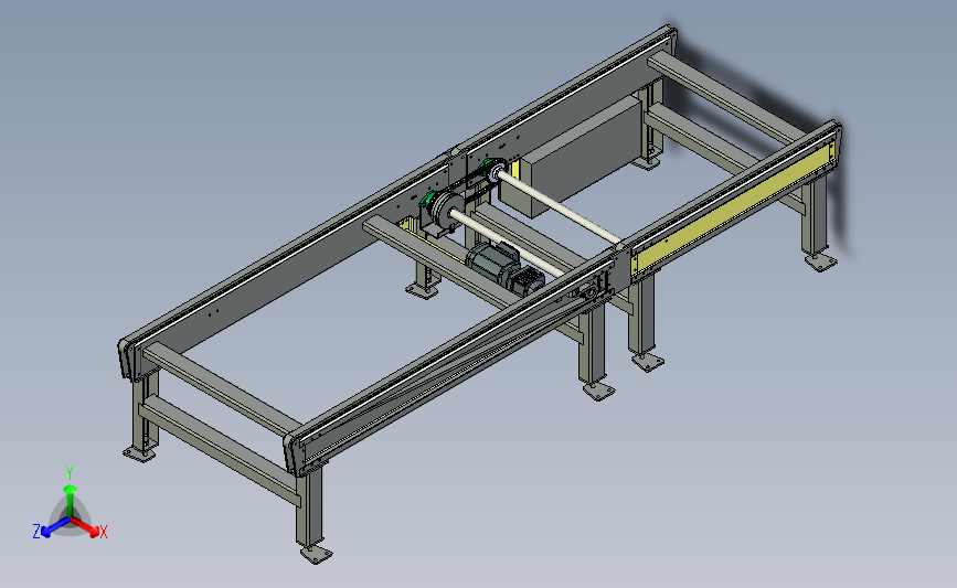 完整装配链条输送机