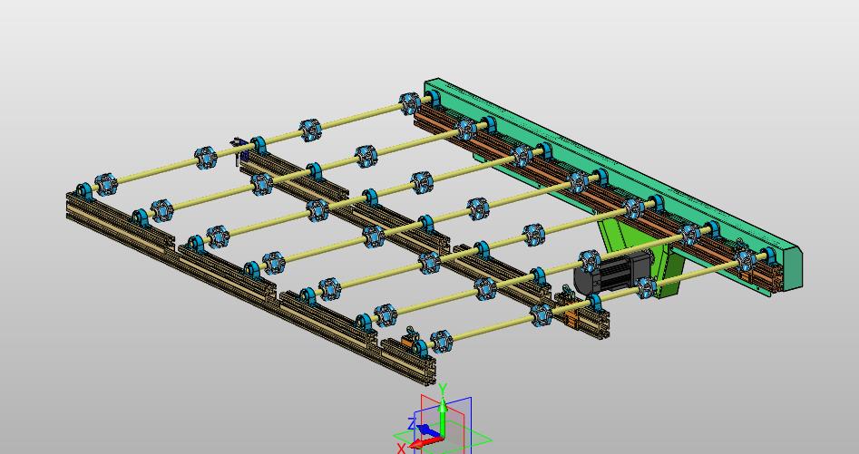万向轮可侧推输送线