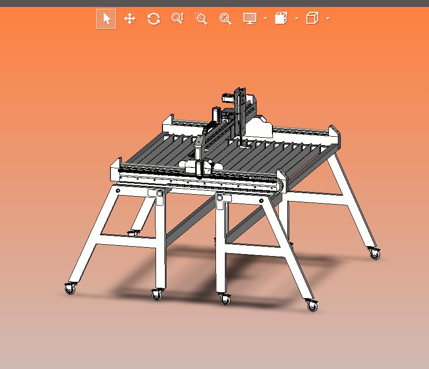 小型三轴移动式数控等离子切割机