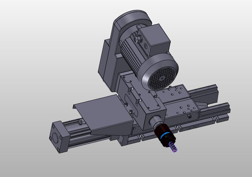 小型钻床打孔移动主轴