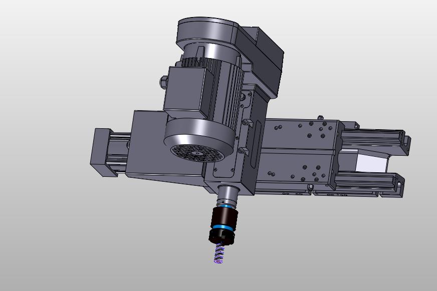 小型钻床打孔移动主轴