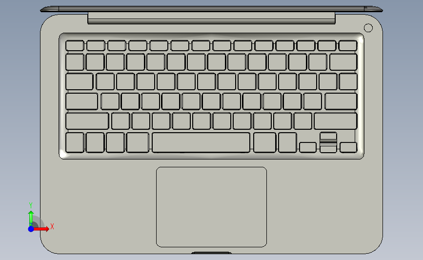 新款13英寸MacBook Pro 正面视图