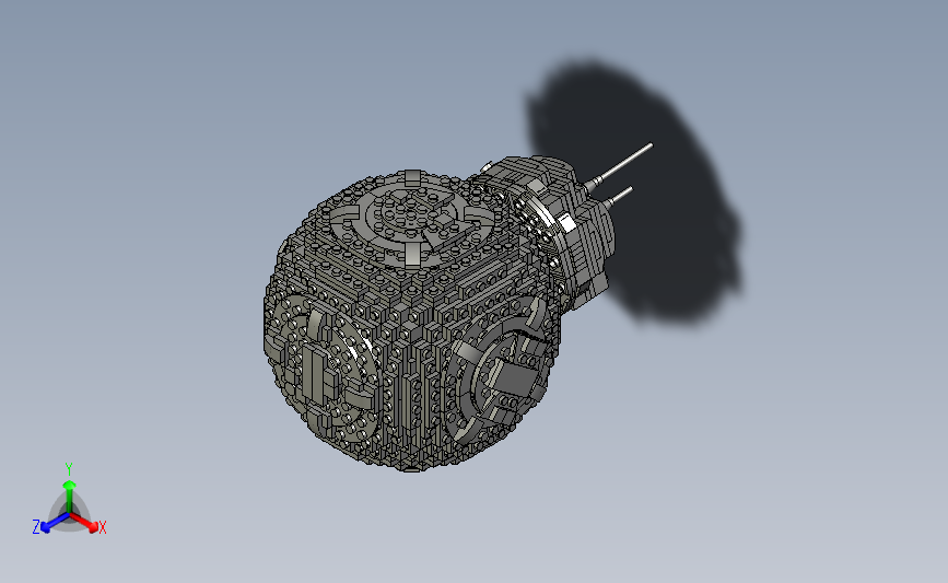 星球大战原力觉醒BB-8机器人_STEP_模型图纸下载 – 懒石网
