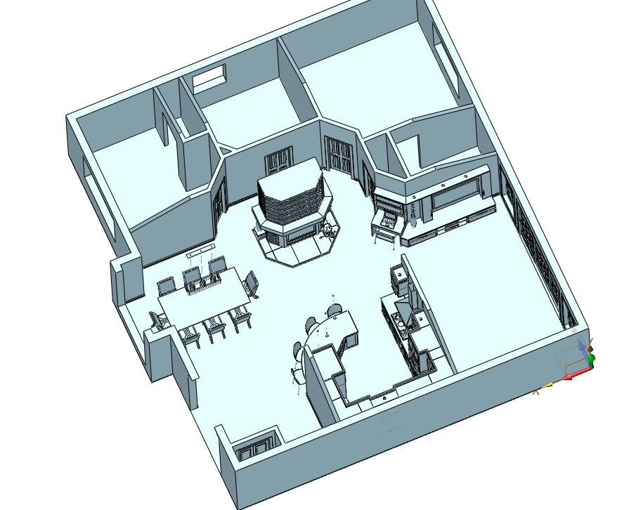 整体厨房橱柜住宅别墅餐厅装修图