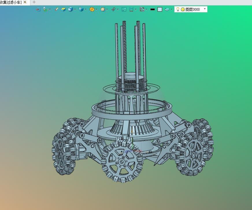 智能垃圾夹取收集过滤小车