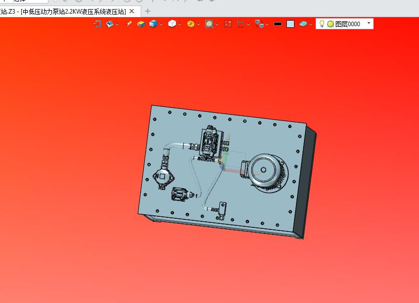中低压动力泵站2.2KW液压系统液压站