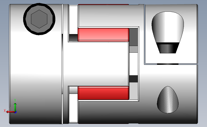 LK8系列 夹紧螺丝固定型梅花联轴器[LK8-C14]