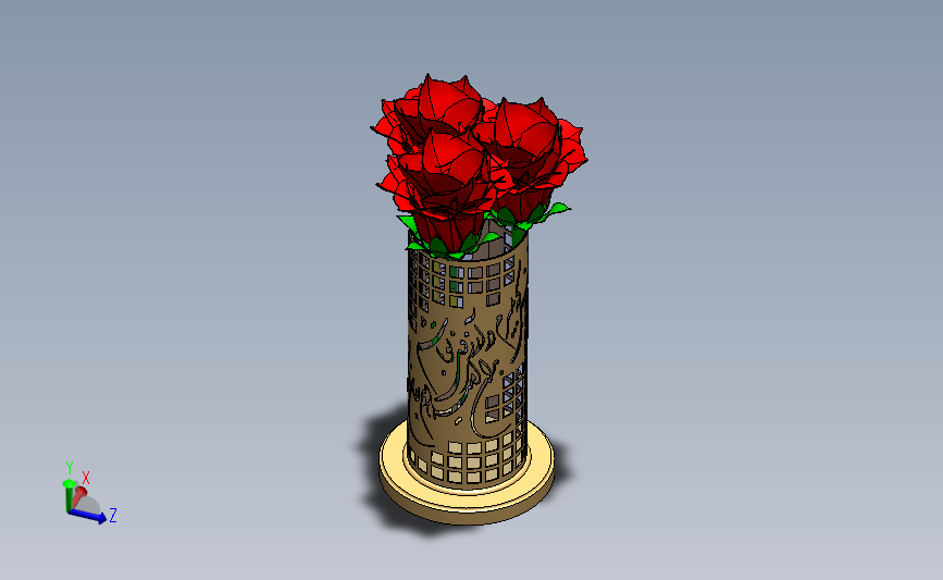 玫瑰花及花瓶