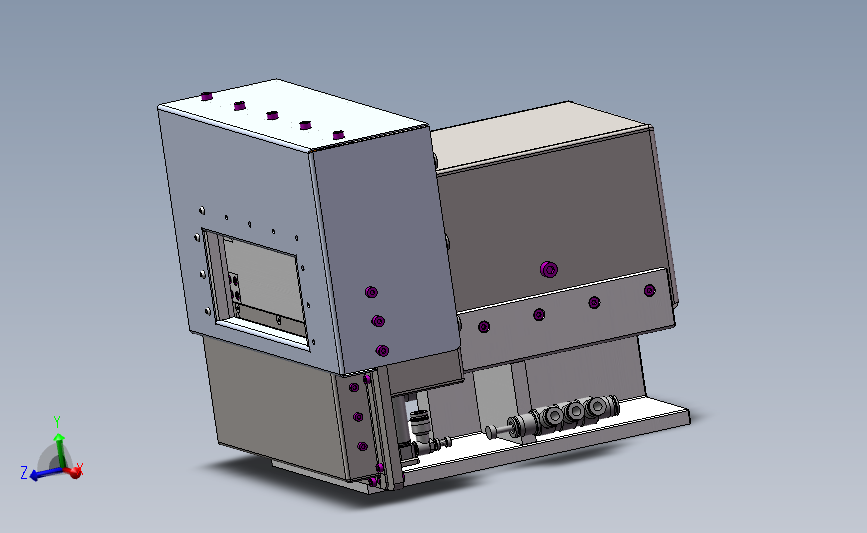 机器视觉防护装置3D数模图纸 Solidworks设计