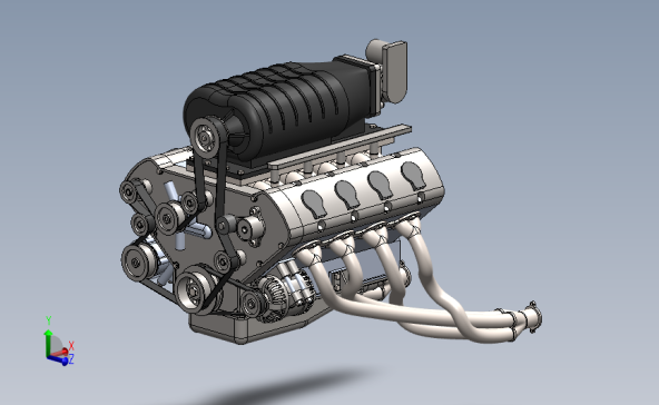 通用增压DOHC V8引擎