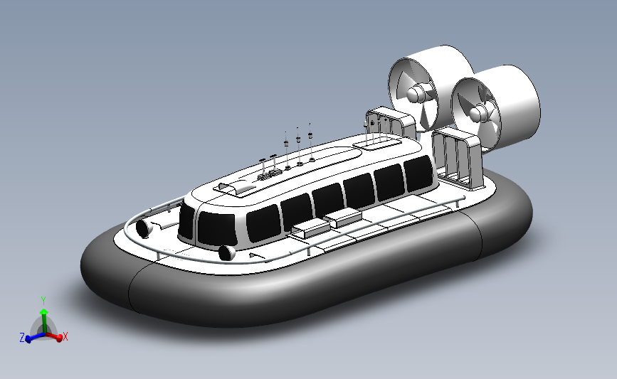 气垫船 Solidworks 2012 模型图纸下载 懒石网