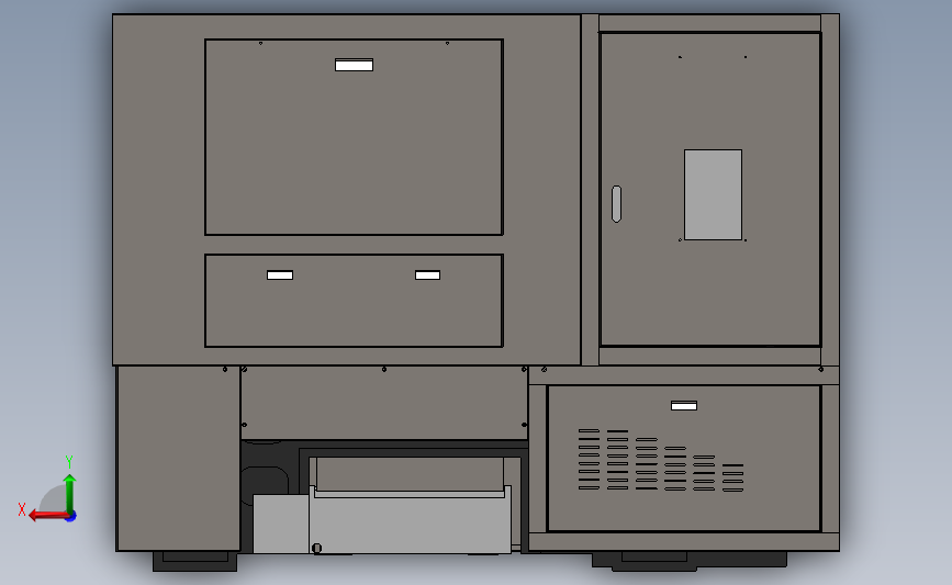 V80数控机床_SOLIDWORKS 2013_模型图纸下载 – 懒石网