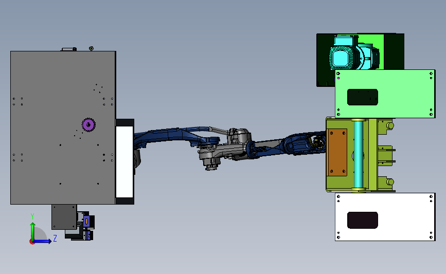小型焊接变位机与机械手组合