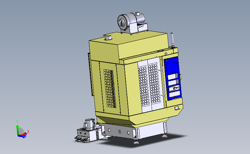 Frank CNC 数控机床外型3D模型