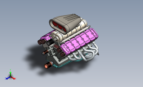 V12 发动机总成
