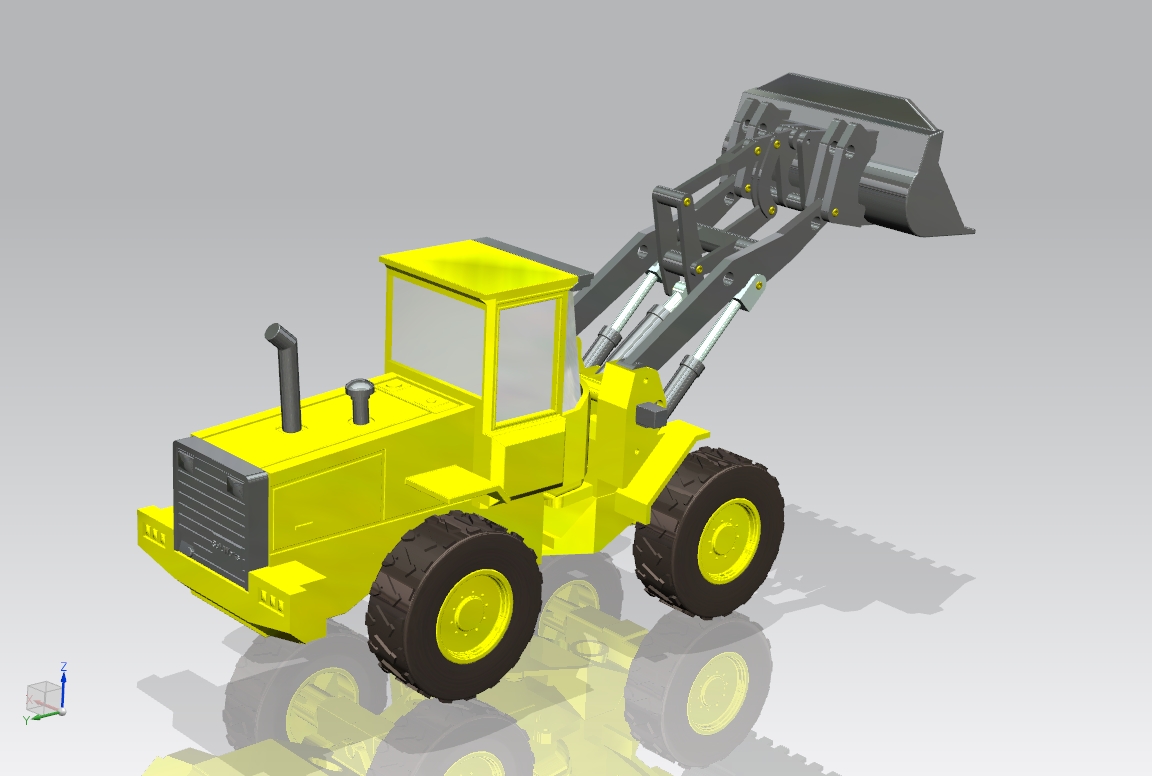 铲车模型-装载车